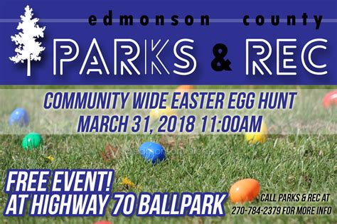 Parks And Rec Annual Community Wide Easter Egg Hunt The Edmonson Voice