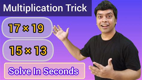 Trick To Multiply Numbers From 11 To 19 In Seconds Maths Trick