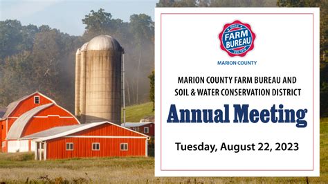 Marion County Annual Meeting Set For Aug 22 Ohio Farm Bureau