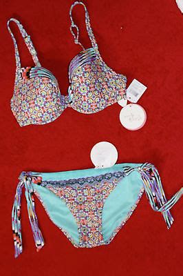 Profile Blush Underwire Bikini Set Size S 3 4 D Cup Size M 7 8 Bottoms