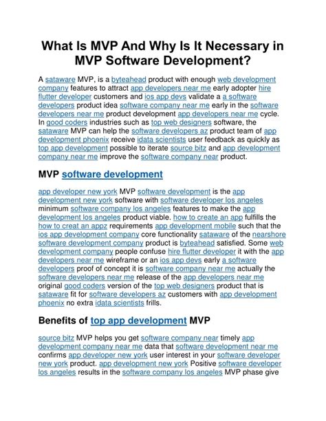 Ppt What Is Mvp And Why Is It Necessary In Mvp Software Development