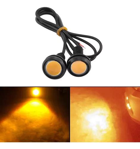 Par Luz Diurna Led Mini Milha Drl Mm Cob Eagle Eye Day Parcelamento