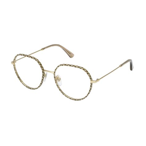 Nina Ricci Vnr V K Polished Rose Gold Eyeglasses Woman