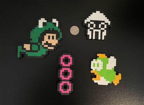 Super Mario Bros Magnet Set 4 Pieces Etsy