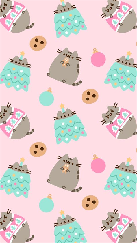 Cute Christmas Pusheen Wallpapers Wallpaper Cave