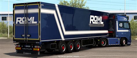 Roml Cargo Volvo Fh And Krone Coolliner Skinpack V Ets Mods