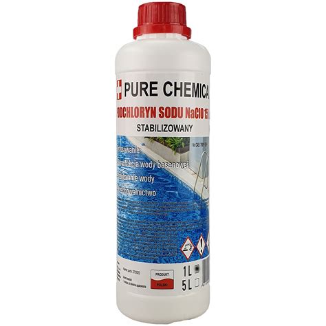 PODCHLORYN SODU 15 STABILIZOWANY CHLOR W PŁYNIE DO BASENU PURE