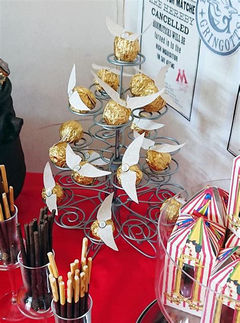 Harry Potter Vif d Or Ferrero Rocher déco festif Anniversaire harry