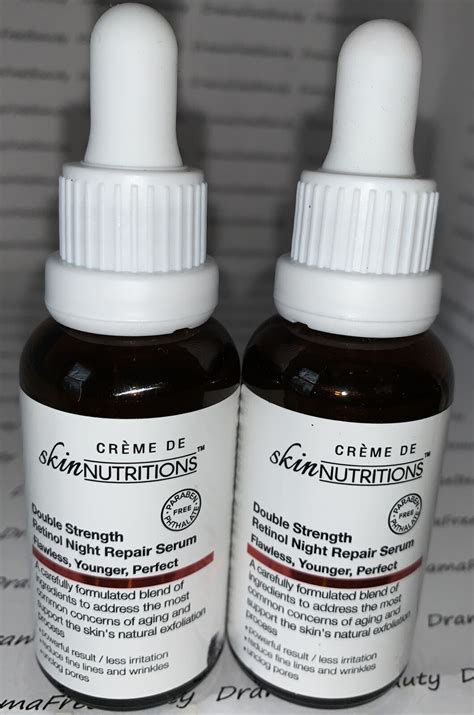 2 X Creme De Skin Nutritions Double Strength Retinol Night Repair Serum