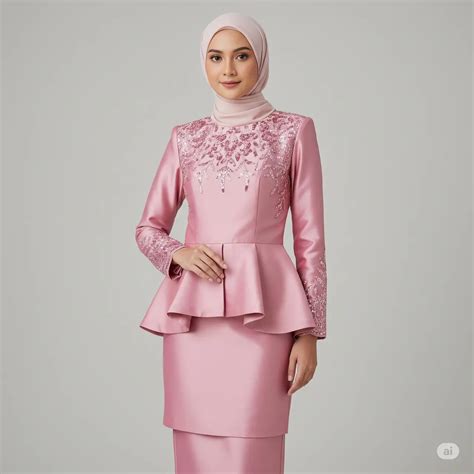 model baju kurung melayu modern terbaru  tren fashion elegan