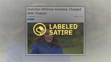 No, Michigan Gov. Gretchen Whitmer Hasn't Been Charged With Treason ...