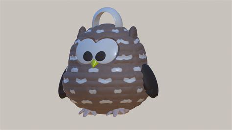 Free STL file Cute Owl with Holder (key, handphone etc)・3D printer ...