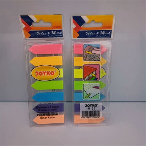 Jual Joyko Sticky Note Plastik Im Warna Lembar Pembatas Dan