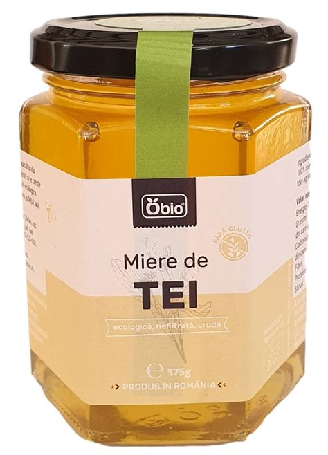 Miere De Tei Bio Cruda Nefiltrata 375g Obio Dr Max Farmacie