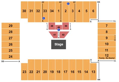 Fargodome Tickets In Fargo North Dakota Fargodome Seating Charts