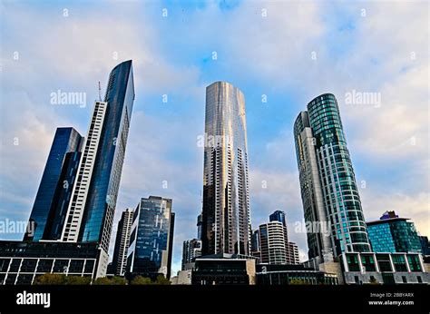 Three Melbourne skyscrapers Stock Photo - Alamy