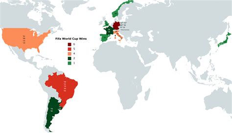 World Cup Countries Map