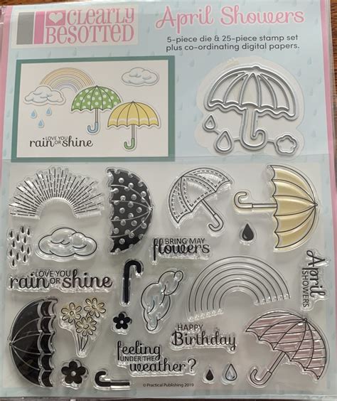 April showers stamp and die set – Ross Papercraft