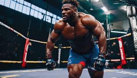 Lexica Image Of Francis Ngannou Training Ensure High Resolution 8K