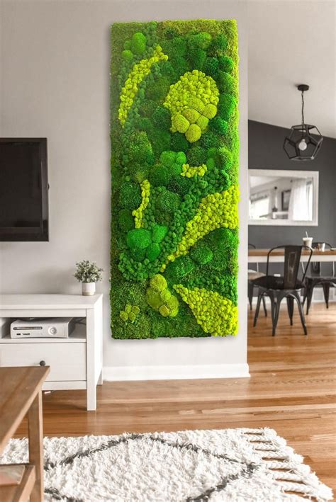 Green Wall Plants Green Wall Art Plant Wall Plant Decor Moss Wall