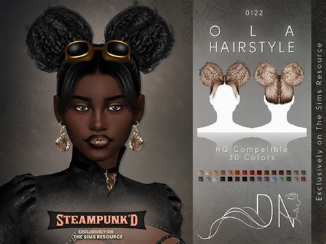 The Sims Resource Steampunked Ola Hairstyle