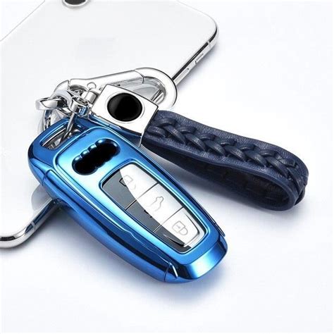 Porte clés de voiture D blue keychain Étui pour clés de voiture tout