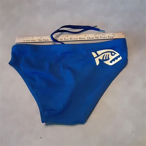 Speedo Waterpolo Swim Brief Pompano Piranhas Mens Size Cuisine