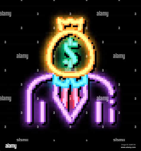 Investor Neon Glow Icon Illustration Stock Vector Image Art Alamy