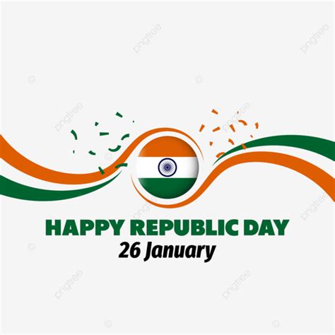 India Republic Day Logo Design Transparent Vector, India Republic Day ...