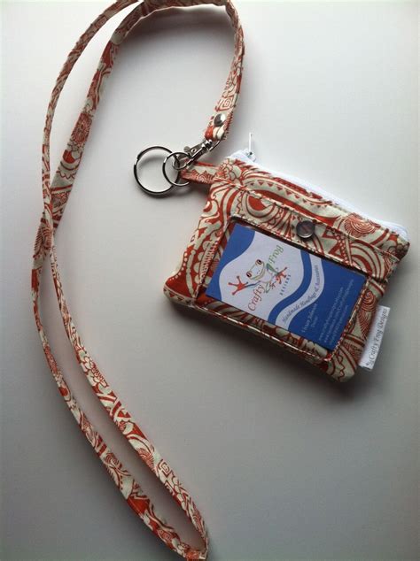 Id Zipper Pouch Id Holder Lanyard Pouch Id Badge