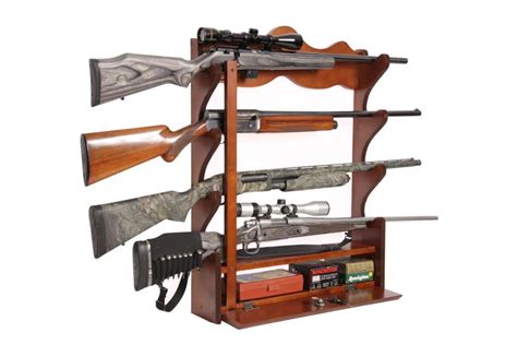 Diy Locking Wall Gun Rack : Locking Gun Racks Wall Mount Shotgun Rifle Racks Pistol Rack - The ...