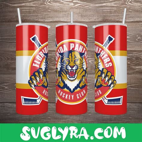 Florida Panthers Tumbler Wrap Oz Skinny Straight Nhl Tumbler