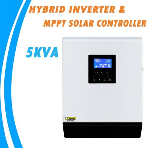 5KVA Pure Sine Wave Hybrid Inverter 48V 220V Built In MPPT 60A PV