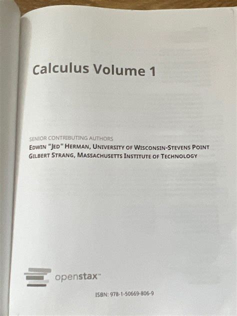 Calculus Volume By Openstax Hobbies Toys Books Magazines