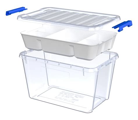 Portable Craft Organizer Box 63 Liter Plastic File Cabinet