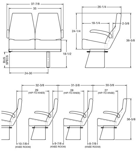 Feather Weight Mid-Hi Seat - Passenger Bus - Freedman Seating Co