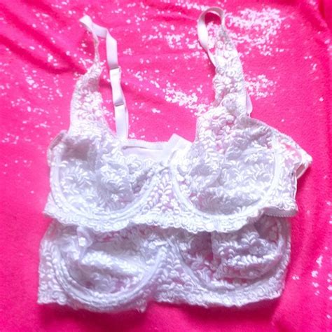 Nwot C Bra Set Sexy Sheer Lingerie White Lace Lot Set Valmont
