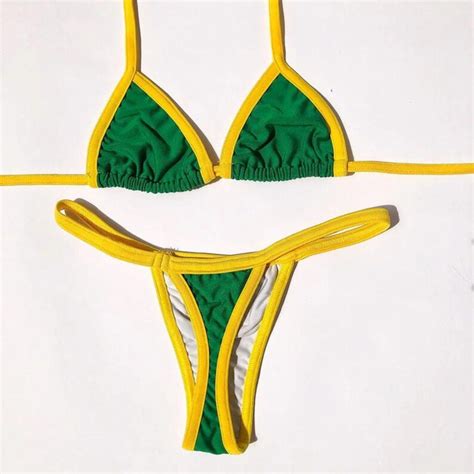 Y K Brasil Bikini Y K Bikini Est Tico Top Y Fondos Lindo S Etsy