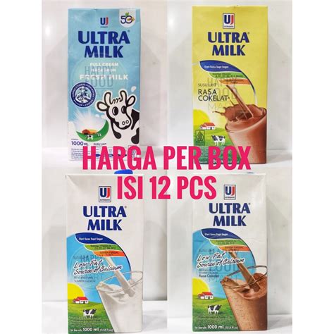 Jual Halal Ultra Milk 1000 Mlultramilk Dus 1 Litersusu Ultra Karton