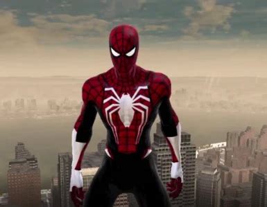 Advanced Spider Man Red Suit Retexture At Spider Man Web Of