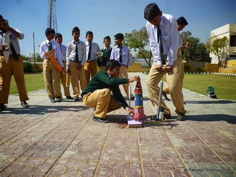 Water Rocket Competition in Sarfaraz Pilot School - Pakistan Science Club