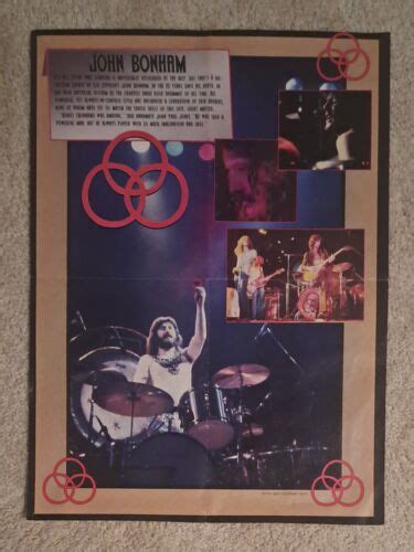 John Bonham Poster Led Zeppelin Ludwig Drums Bonzo 22 X16 EBay