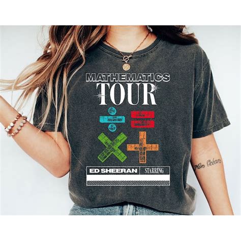 Ed Sheeran The Mathematics Tour Shirt 2023 Ed Sheeran Tour Inspire