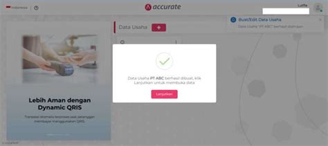 Cara Membuat Data Usaha Di Accurate Online