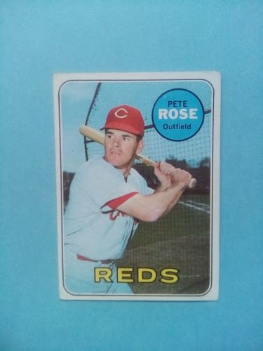 1969 Topps Pete Rose 120 Vintage Cincinnati Reds Legend Exmt