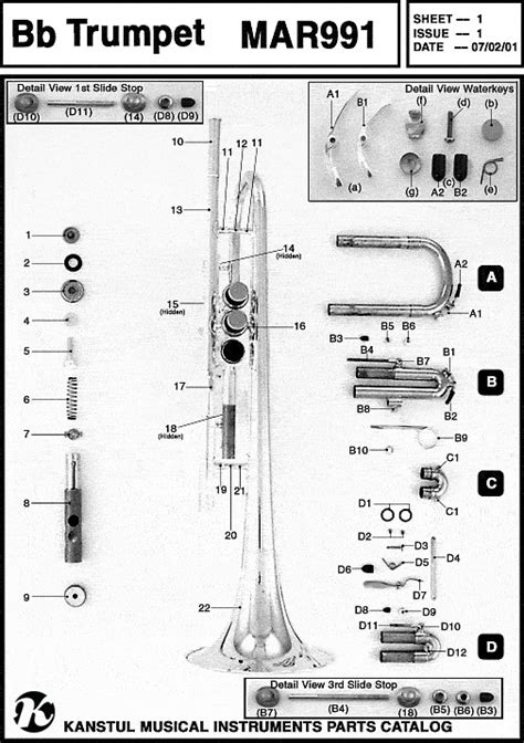 Parts: Trumpet 991 – Kanstul Musical Instruments