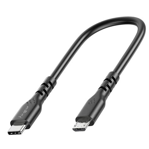 Fasgear Short Usb C To Micro Usb Cable 1ft30cm 1 Pack Usb 20 Type C