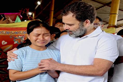 Heartbreaking Rahul Gandhi Meets People Affected By Violence In