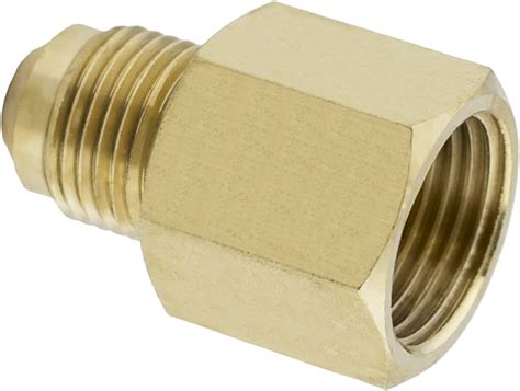 Lasco 17 5847 1 2 Inch Female Flare By 3 8 Inch Male Flare Brass Adapter