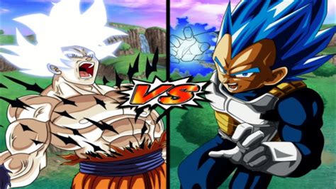 Dbz Budokai Tenkaichi 3 Goku Mastered Ultra Instinct Vs Vegeta Super Saiyan Blue Evolution Youtube